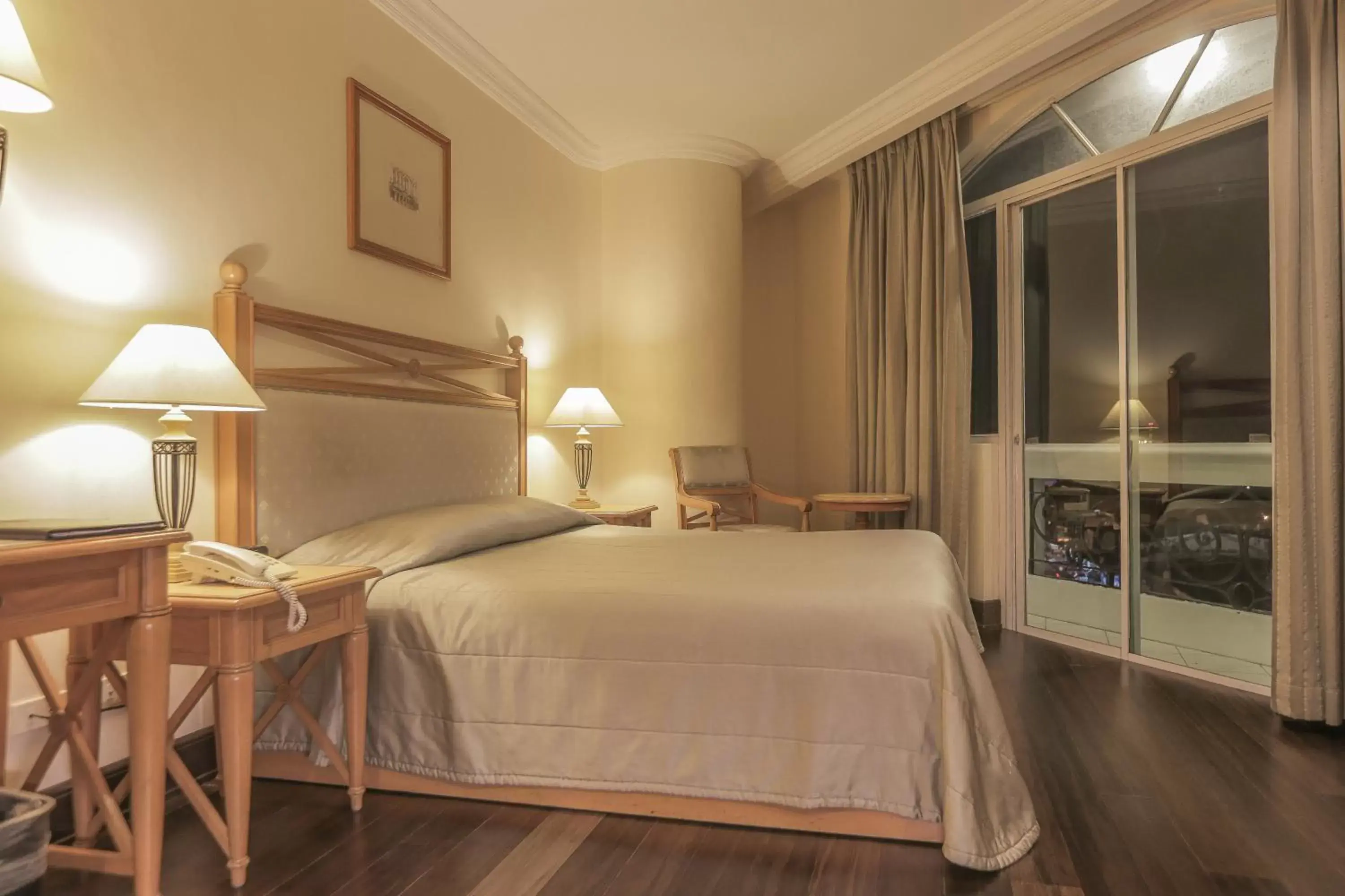 Bed in The Grand Dame Hotel